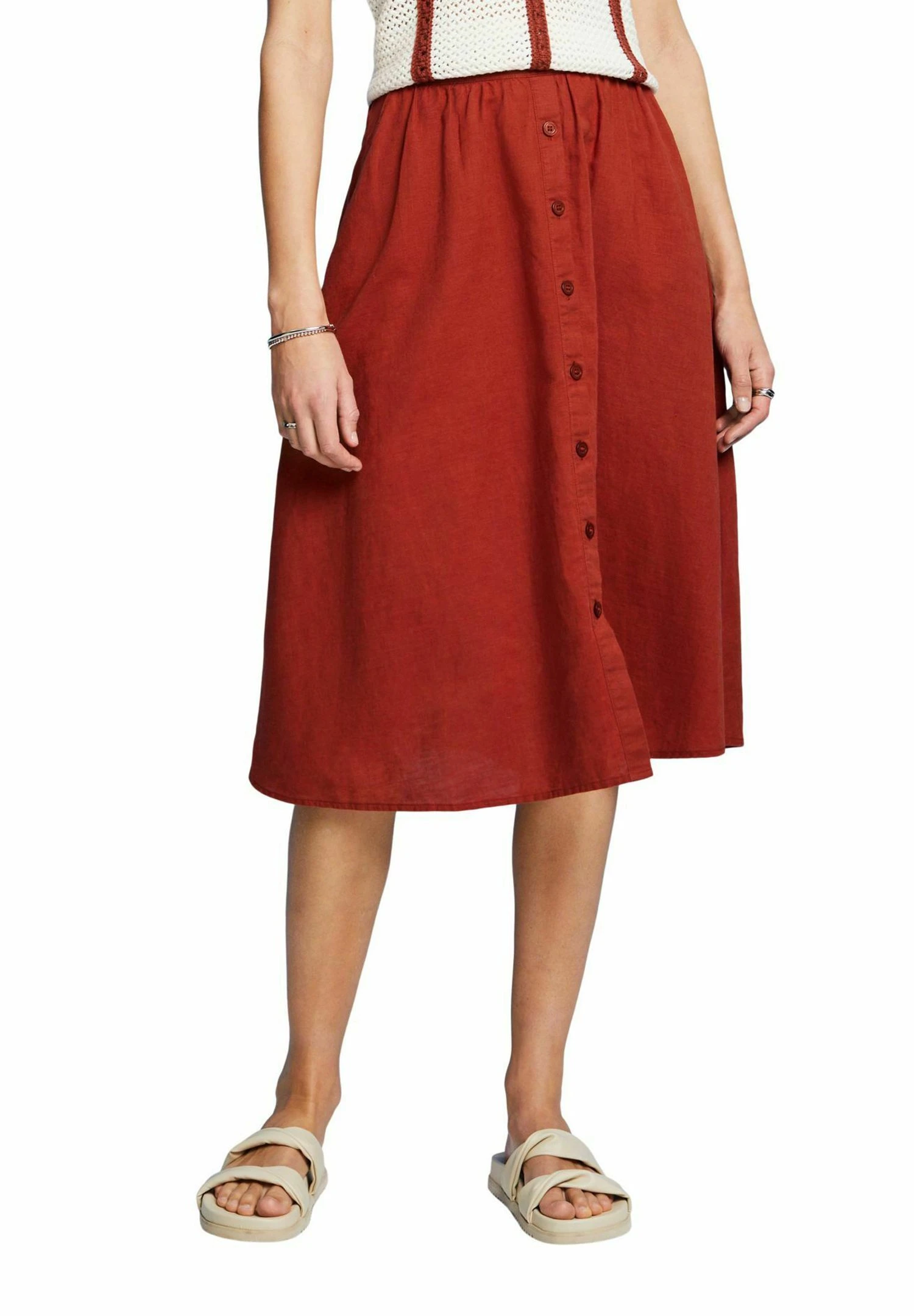 ESPRIT Light- A-Lijn Rok - Terracotta New 3 ESPRIT Light- A-Lijn Rok - Terracotta New