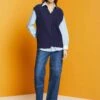 ESPRIT Mit V-Ausschnitt Und Mustermix - Trui - Navy 2 ESPRIT Mit V-Ausschnitt Und Mustermix - Trui - Navy -Esprit 0ea5a62962d244b29ee73548e484a350