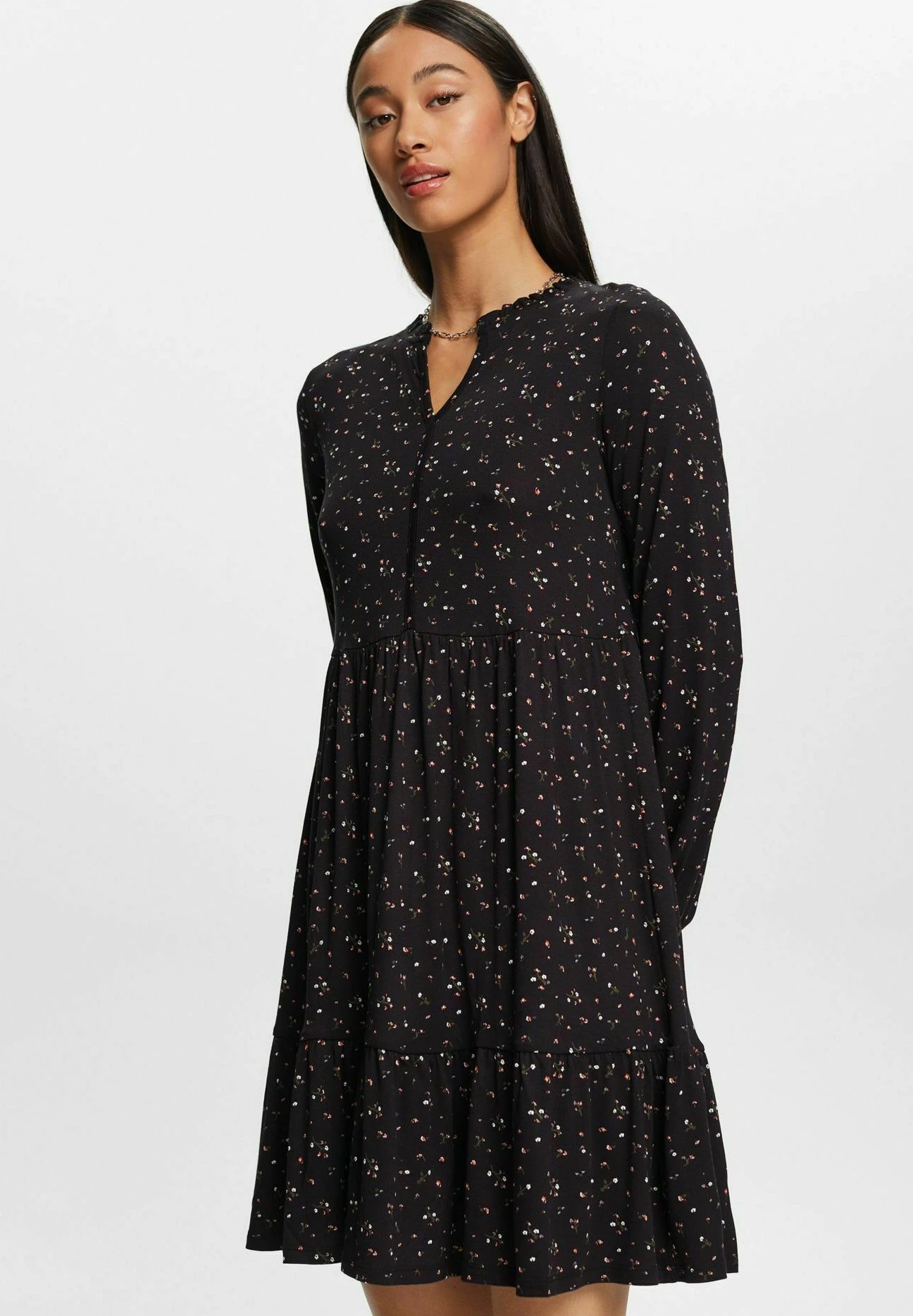 Edc By Esprit Gebreide Jurk - Black 7 Edc By Esprit Gebreide Jurk - Black - Afbeelding 5