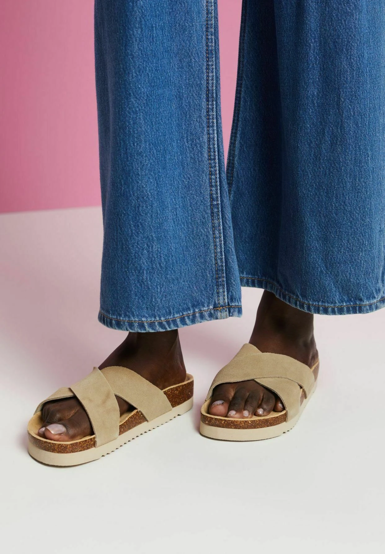 ESPRIT Mit Überkreuzten Riemen - Muiltjes - Light Beige 3 ESPRIT Mit Überkreuzten Riemen - Muiltjes - Light Beige