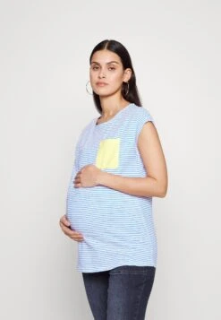 Short Sleeve- T-Shirt Print - Shirt Blue