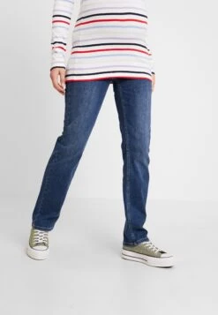 Pants - Straight Leg Jeans - Medium Wash