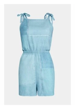 ESPRIT Mit Allover Denim-Print - Jumpsuit - Blue Medium Washed New -Esprit 219cdd032f0e495187aad0f3261b94bf