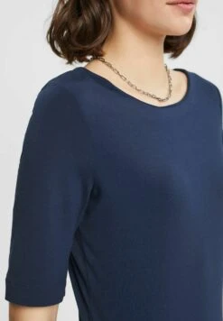 ESPRIT Mit U-Boot-Ausschnitt - T-Shirt Basic - Navy -Esprit 21cad04568564735b6307c3a14adf1f3