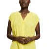 ESPRIT Kurzarm Mit Print - Overhemdblouse - Light Yellow -Esprit 22c1230a9b864e1c9e4091a4fac84151