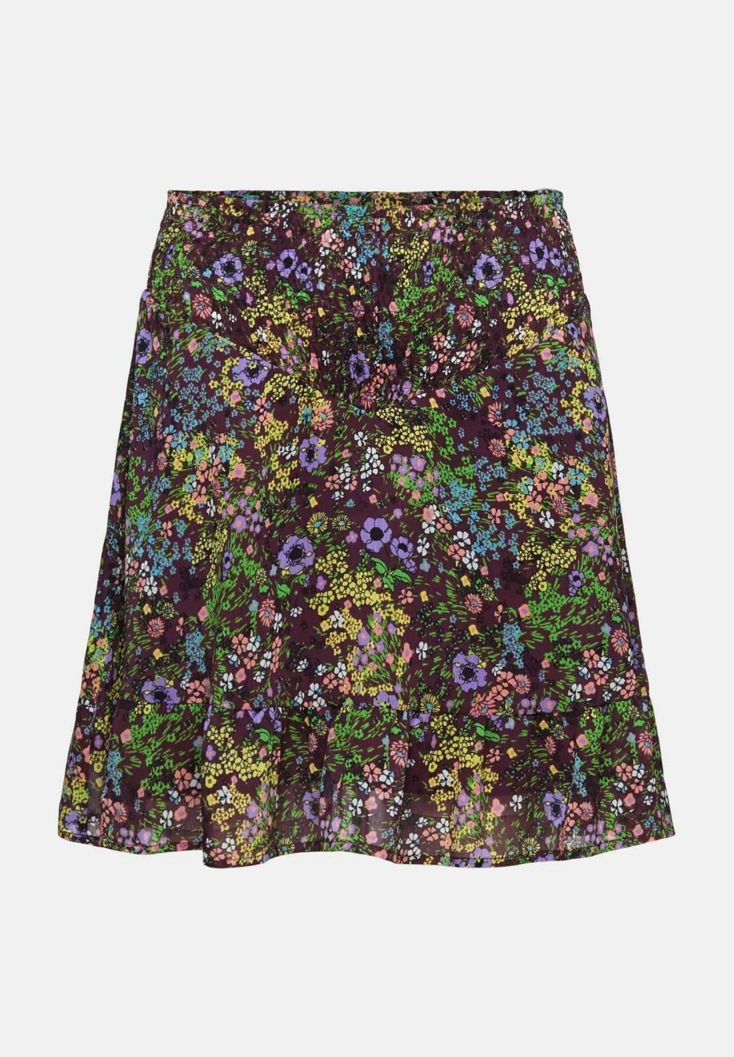 Edc By Esprit Mit Blumenmuster - A-Lijn Rok - Dark Purple 10 Edc By Esprit Mit Blumenmuster - A-Lijn Rok - Dark Purple - Afbeelding 8