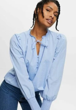 Edc By Esprit Mit Bindedetail - Blouse - Navy -Esprit 283ba06fbfe14382a834ccd683fd1b35