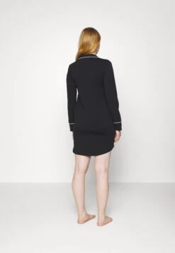 ESPRIT Nightshirt Long Sleeve - Nachtjapon - Black -Esprit 28f596e5885e48c69e6f0aaca0254958