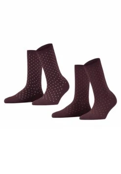 ESPRIT Fine Dot 2-Pack - Sokken - Claret -Esprit 2b2ad4b8b39a4b2cac5884982994aad1