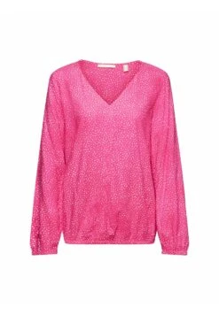 Edc By Esprit Fluid Bubblehem- Blouse - Pink Fuchsia -Esprit 2d9d750ba93642688f9b8e56710c77fa