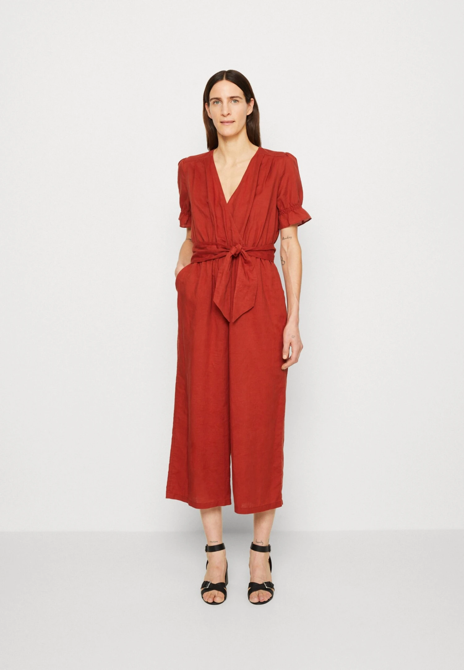 ESPRIT Belted Overall - Jumpsuit - Terracotta 3 ESPRIT Belted Overall - Jumpsuit - Terracotta
