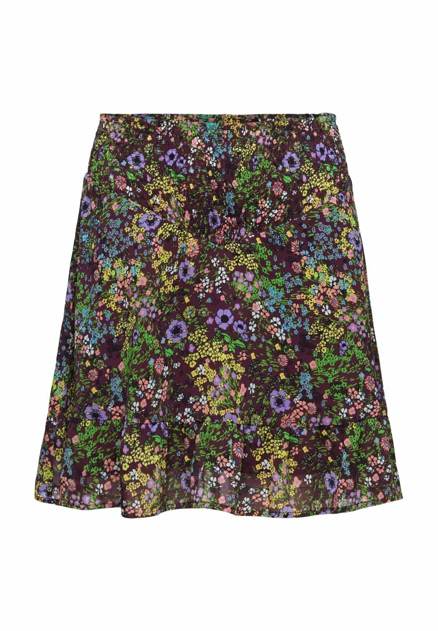 Edc By Esprit Mit Blumenmuster - A-Lijn Rok - Dark Purple 8 Edc By Esprit Mit Blumenmuster - A-Lijn Rok - Dark Purple - Afbeelding 6