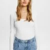 ESPRIT Longsleeve - White -Esprit 33c066b3609b42238da074b5f4c68478