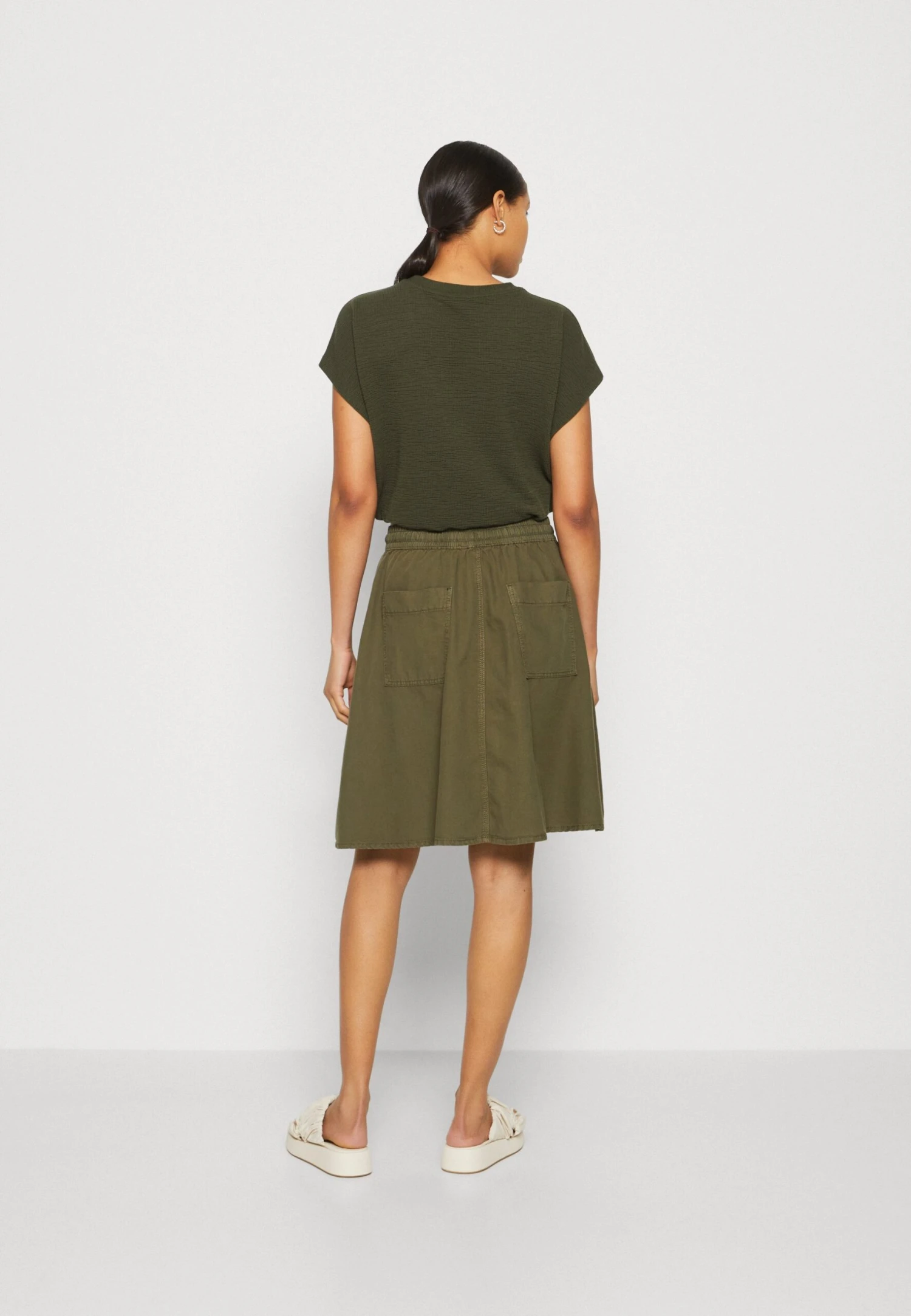 ESPRIT Skirt - A-Lijn Rok - Khaki Green 5 ESPRIT Skirt - A-Lijn Rok - Khaki Green - Afbeelding 3
