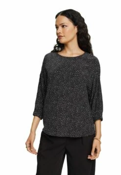 ESPRIT Crepe With Print - Blouse - Black 17 ESPRIT Crepe With Print - Blouse - Black -Esprit 381a931903d8418cbb144188d4fa41d7