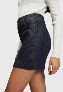 ESPRIT Mit Zopfmuster Im Metallic-Look - A-Lijn Rok - Navy -Esprit 388a548475fb4c5b8889df5dea661da2