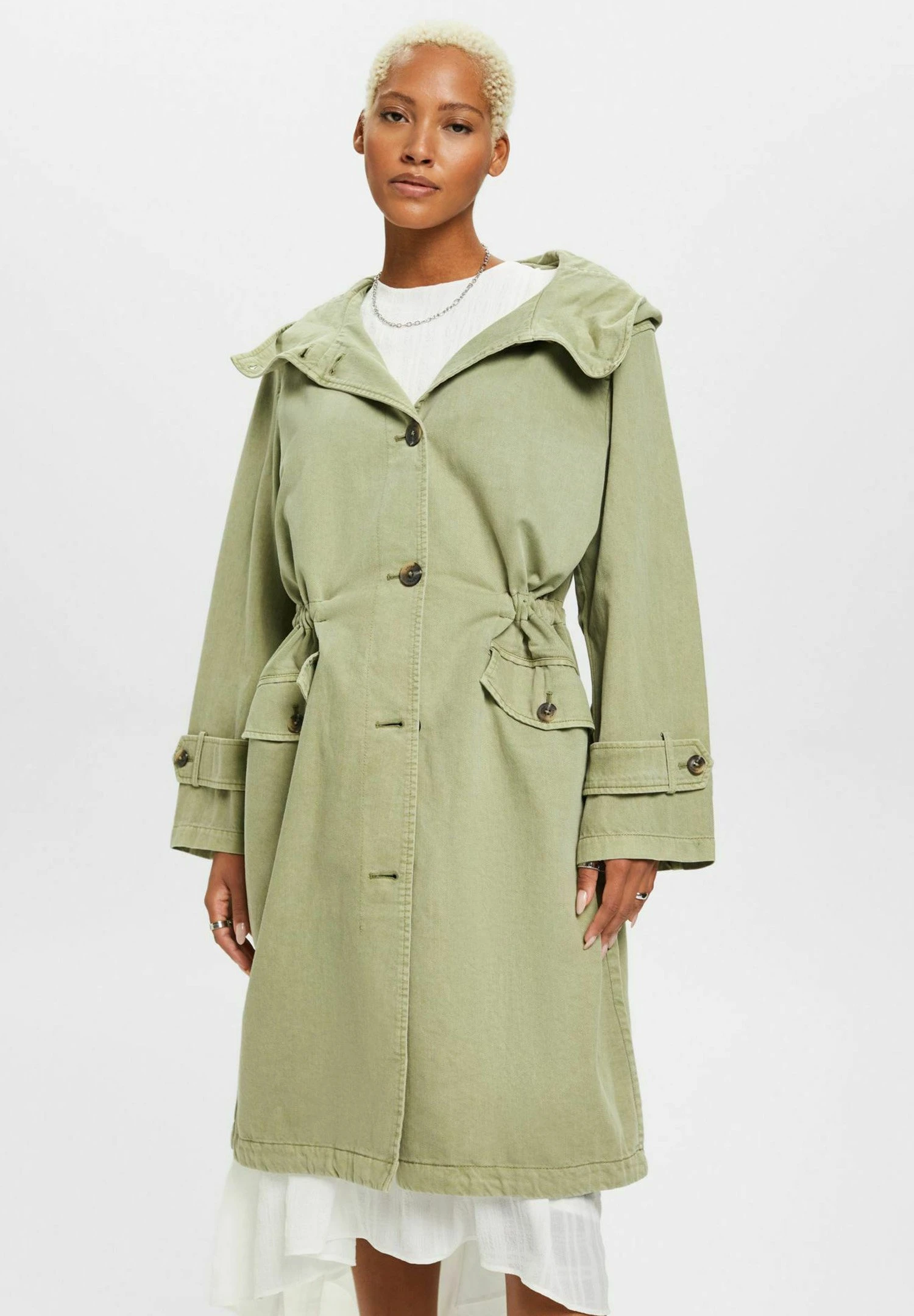 ESPRIT Mit Kordelzug In Der Taille - Parka - Light Khaki 3 ESPRIT Mit Kordelzug In Der Taille - Parka - Light Khaki