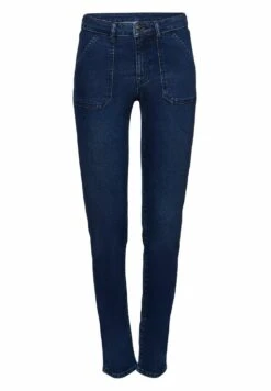 ESPRIT High-Rise - Slim Fit Jeans - Blue Dark Washed -Esprit 3f28de373208486fa422f106b604b71d
