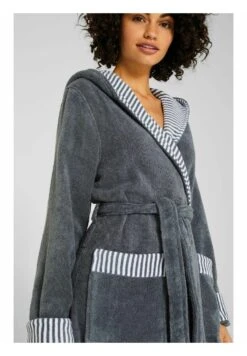 ESPRIT Mit Streifen - Badjas - Grey Steel -Esprit 3fa8f148f9504edca48da582e6783444