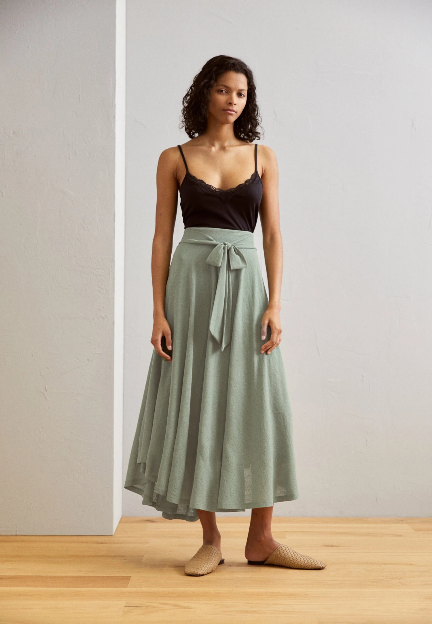 ESPRIT Long Skirt- Plooirok - Pale Khaki 4 ESPRIT Long Skirt- Plooirok - Pale Khaki - Afbeelding 2