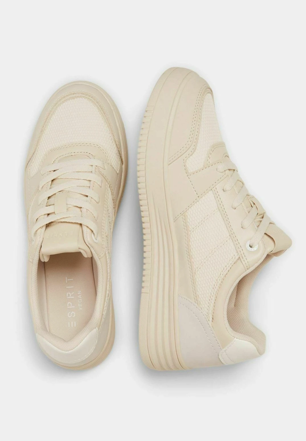 ESPRIT Mit Plateausohle - Sneakers Laag - Light Beige 6 ESPRIT Mit Plateausohle - Sneakers Laag - Light Beige - Afbeelding 4