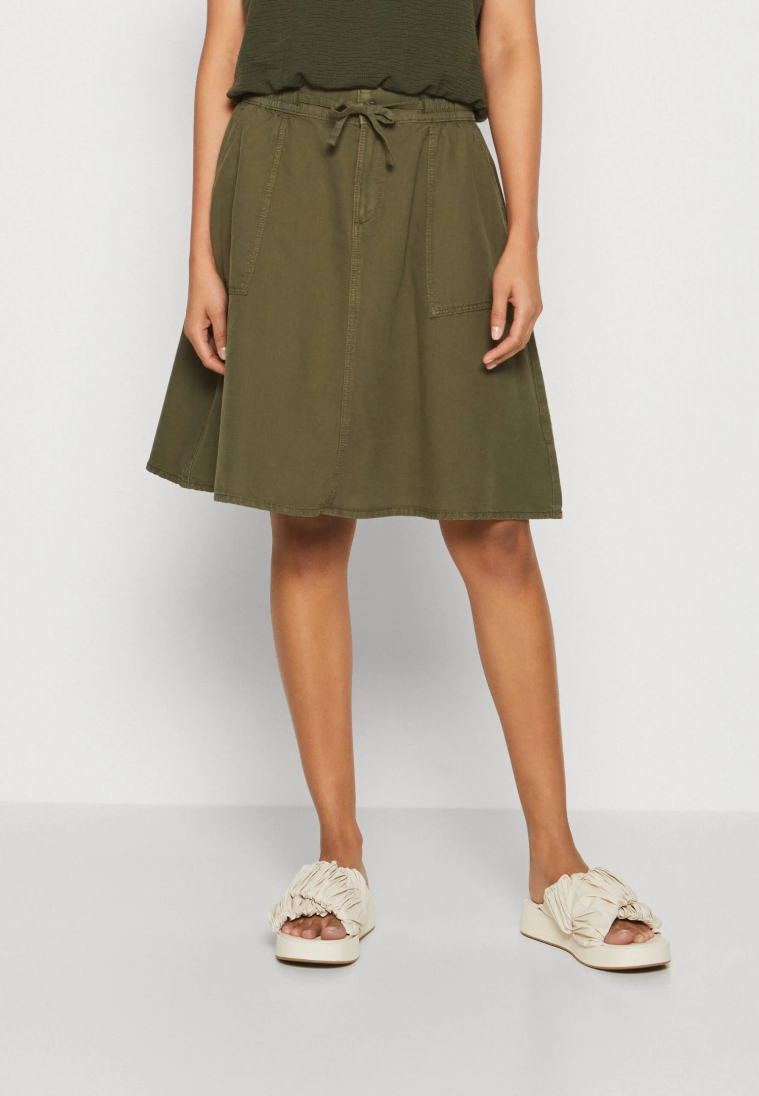 ESPRIT Skirt - A-Lijn Rok - Khaki Green 3 ESPRIT Skirt - A-Lijn Rok - Khaki Green