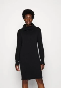 Edc By Esprit Wide Neck Dress - Gebreide Jurk - Black