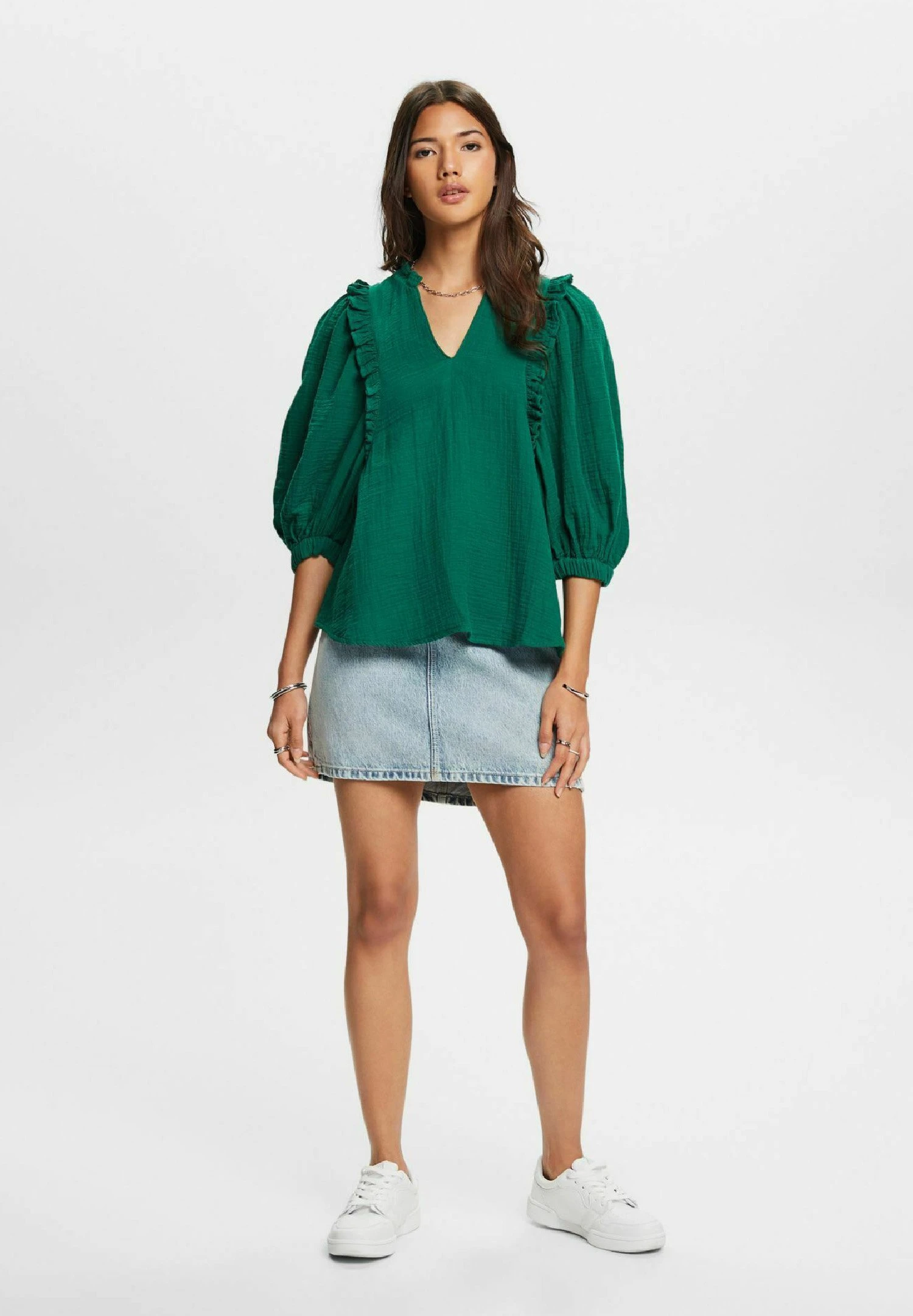 ESPRIT Blouse - Dark Green 4 ESPRIT Blouse - Dark Green - Afbeelding 2