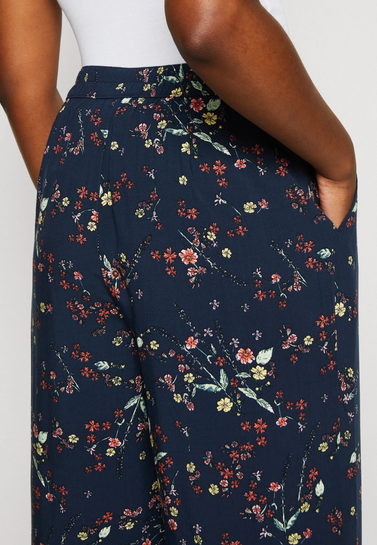 Edc By Esprit Palazzo - Broek - Dark Blue 8 Edc By Esprit Palazzo - Broek - Dark Blue - Afbeelding 6