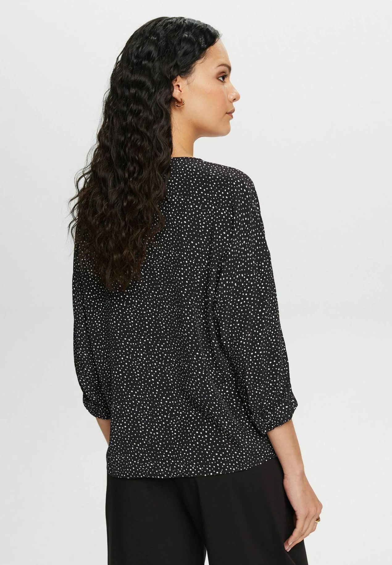 ESPRIT Crepe With Print - Blouse - Black 5 ESPRIT Crepe With Print - Blouse - Black - Afbeelding 3