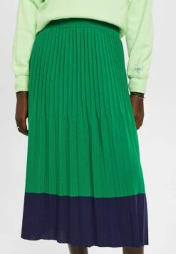ESPRIT Plissierter- A-Lijn Rok - Emerald Green -Esprit 54b316ec50744be7b383f4261e93cc07