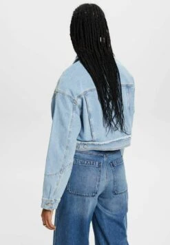 ESPRIT Mit Fransigem Besatz - Spijkerjas - Blue Light Washed -Esprit 550a13df3f2b4a99bbfbab68d04e9baf