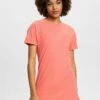 ESPRIT Cosy Melange Short Sleeve Melange - Nachtjapon - New Coral -Esprit 5ab81cd35310442e85c55c1d89bac480