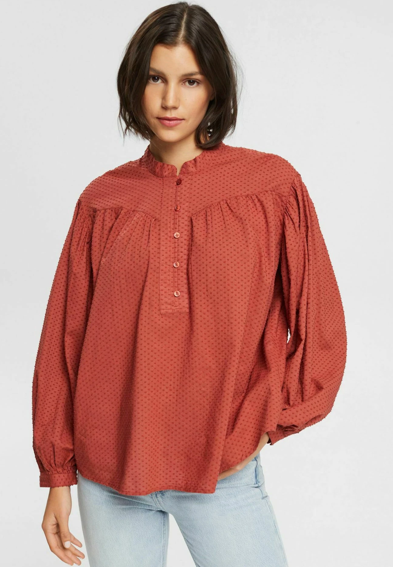 ESPRIT Dobby Blouse - Blouse - Terracotta 3 ESPRIT Dobby Blouse - Blouse - Terracotta