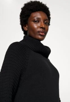 Edc By Esprit Wide Neck Dress - Gebreide Jurk - Black -Esprit 614bf918583641359c5c177c69265490