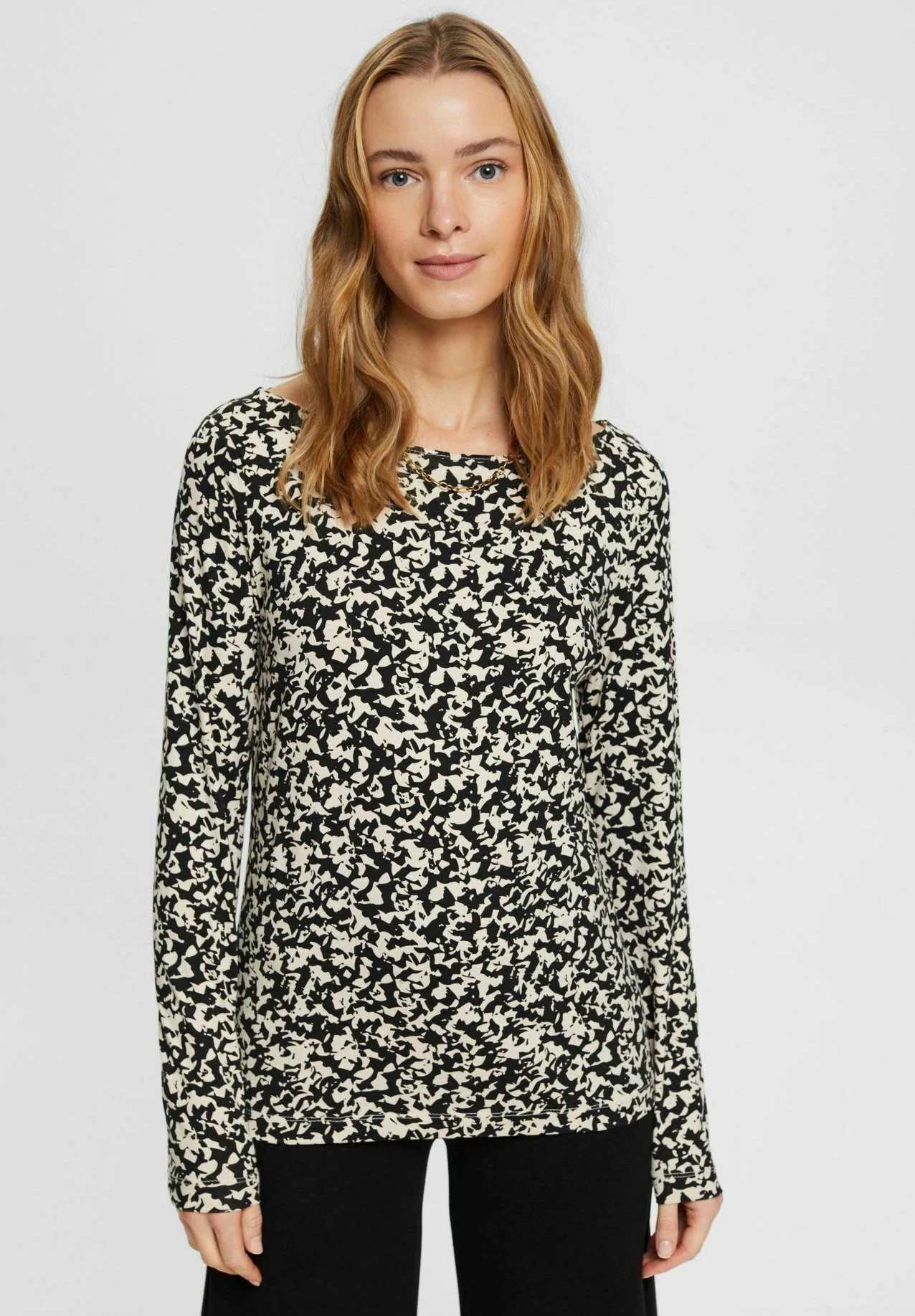 ESPRIT Mit Mehrfarbigem Print - Longsleeve - Ice 3 ESPRIT Mit Mehrfarbigem Print - Longsleeve - Ice