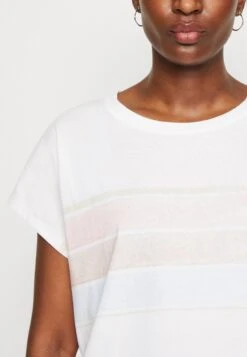 Edc By Esprit Crop Inside - T-Shirt Print - White -Esprit 64a7007004f547cc9b8518fe6bad06f2