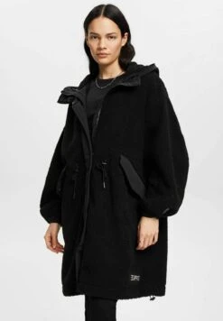 ESPRIT Langer Sherpa - Parka - Black -Esprit 6507e327f9bd46308bf27a5fd6b220f2