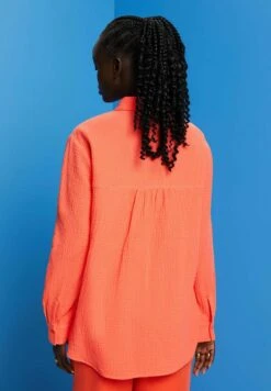 ESPRIT Seersucker - Overhemdblouse - Coral Orange -Esprit 661a4fa4f4ce4131ae2227c0771299f2