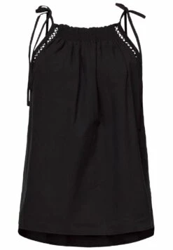 ESPRIT Gesmoktes Camisole - Top - Black -Esprit 6b6cc346543e46ceaef41553de9d14ce