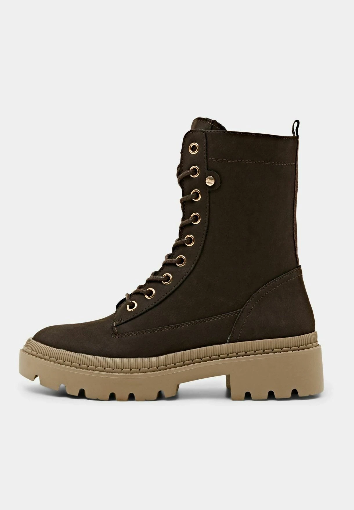 ESPRIT Others - Enkellaarsjes Met Plateauzool - Dark Brown 4 ESPRIT Others - Enkellaarsjes Met Plateauzool - Dark Brown - Afbeelding 2