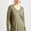 ESPRIT V Neck - Trui - Khaki Green -Esprit 6df7a6753b0b447b93212ee0609aeb74