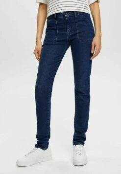 Voorkant 43 ESPRIT High-Rise - Slim Fit Jeans - Blue Dark Washed
