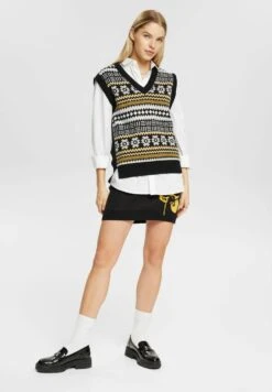 ESPRIT Mit Floralem Jacquard-Muster - Minirok - Black -Esprit 75609f7c8ec64362866d794a336f5db8