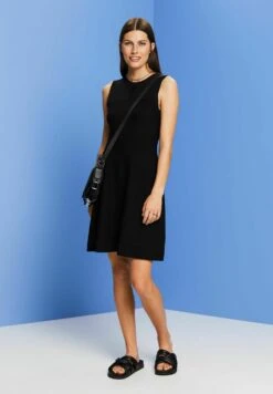 ESPRIT Flat - Gebreide Jurk - Black -Esprit 7ca834a0b0d648a49e11595006a4e837