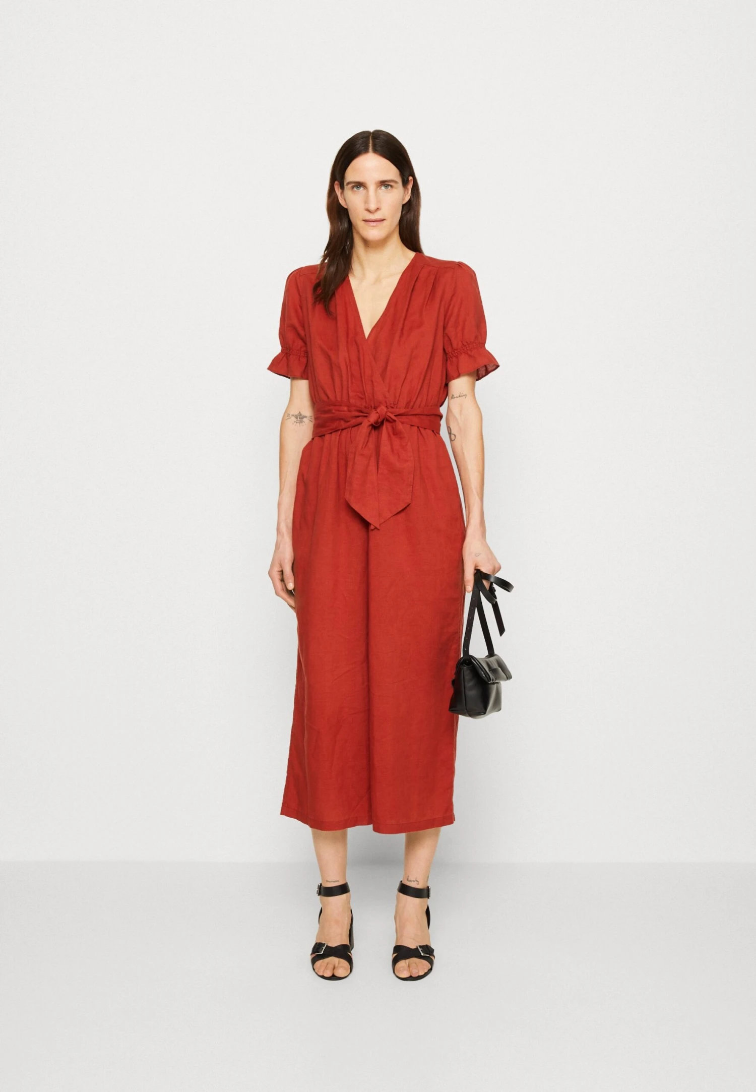 ESPRIT Belted Overall - Jumpsuit - Terracotta 4 ESPRIT Belted Overall - Jumpsuit - Terracotta - Afbeelding 2