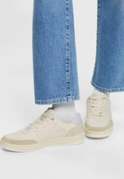 ESPRIT Zweifarbige In Optik - Sneakers Laag - Light Beige