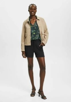 Edc By Esprit Mit Blumen-Print - Blouse - Navy -Esprit 83ed7c17802649bdb7f05e0e7e7246ce