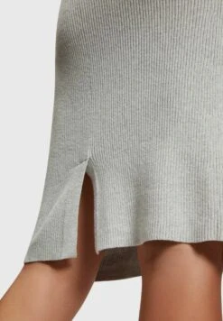 ESPRIT Gerippter Metallic Mit Twist-Effekt - Kokerrok - Silver -Esprit 85c7f979ca3c46ecb3eacb093d3558dd