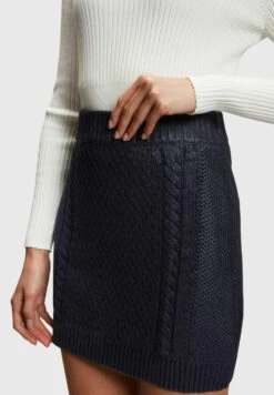 ESPRIT Mit Zopfmuster Im Metallic-Look - A-Lijn Rok - Navy -Esprit 8778bf66dc144347b7304a8f901edbb5